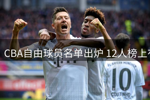 CBA自由球员名单出炉 12人榜上有名
